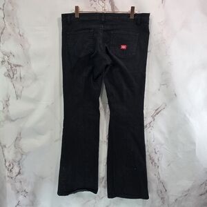 Dickies Jeans Women 9 X 30 Black Bootcut Flare Wide Y2K Pant Grunge Workwear